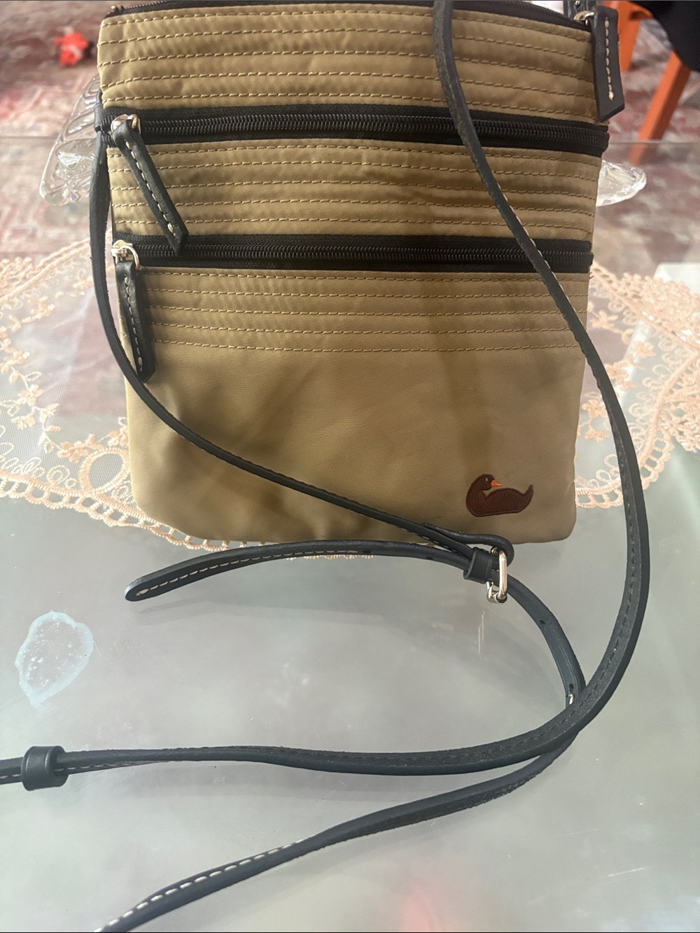 Dooney & Bourke Nylon Triple Zip Shoulder Bag